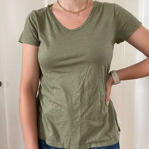 Sage green, short sleeve, t-shirt, size small